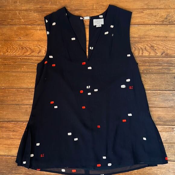 Womens Jason Wu black v neck sleeveless top size 4 - Picture 2 of 9